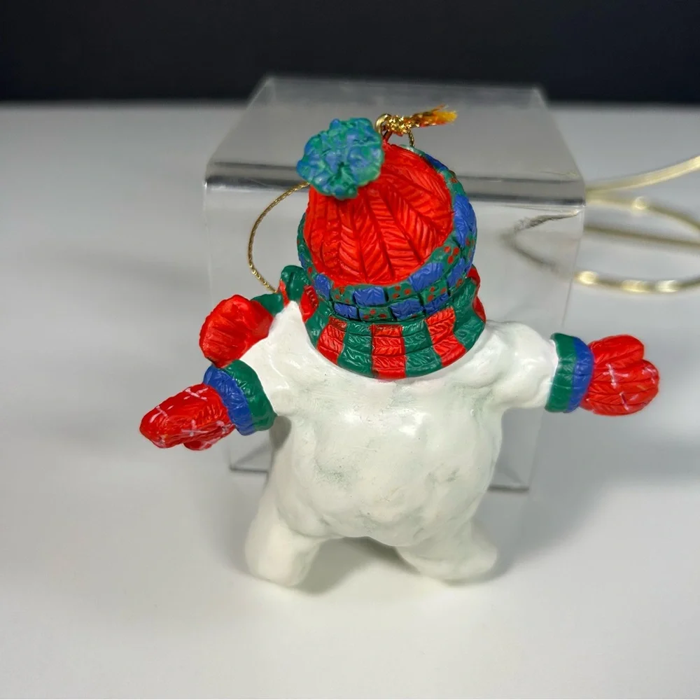Christmas Snowman Ornament Hanging Scarf Hat Mittens‎ 4